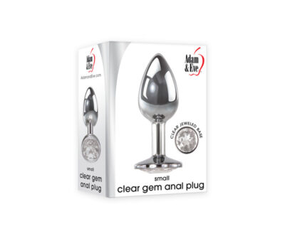 Adam & Eve Clear Gem Anal Plug - Small